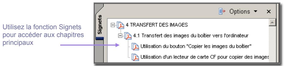 SIGMA PHOTO PRO 2.5 - Navigation dans la version sur écran du mode d'emploi - 1
