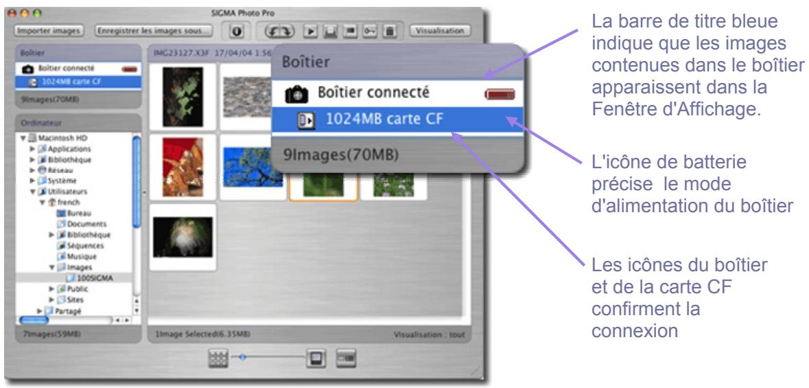 SIGMA PHOTO PRO 3.2 - Connexion de l'appareil (SD9/SD10) - 1
