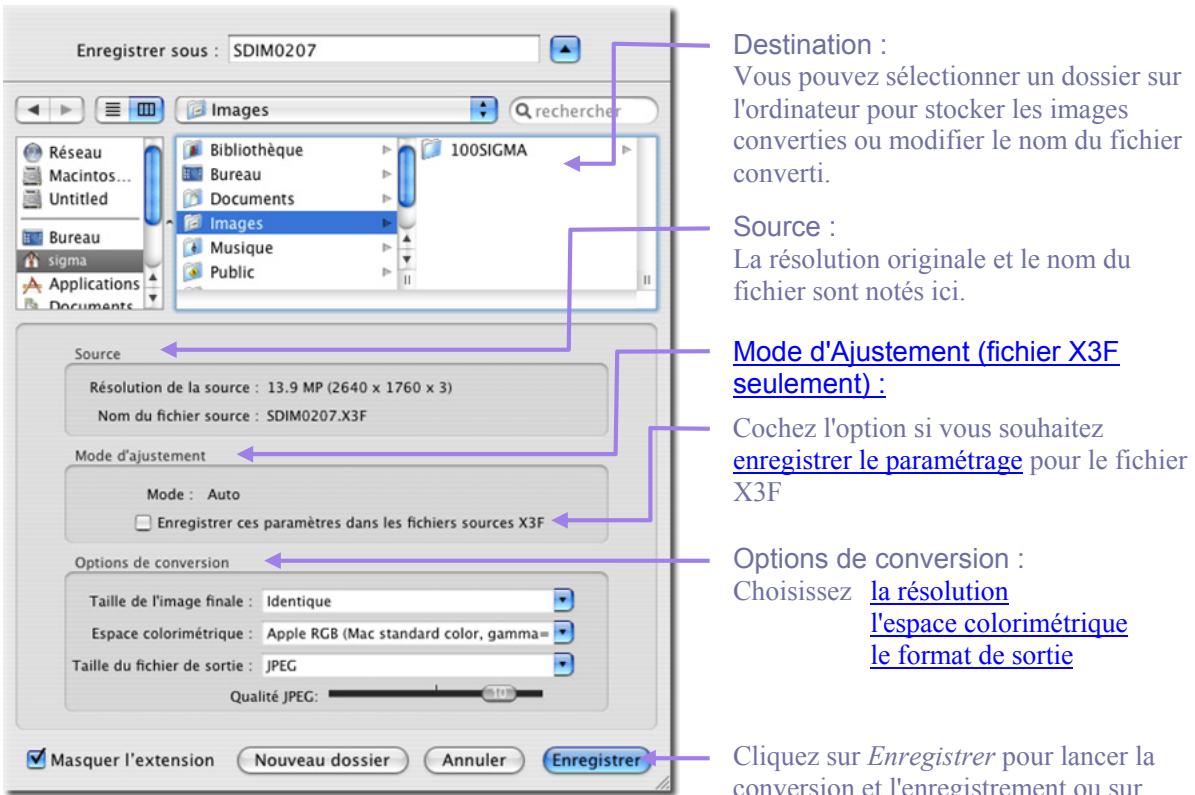 SIGMA PHOTO PRO 3.2 - Conversion d'une image à la fois - 2