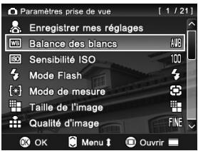 SIGMA DP2 - MENU DES REGLAGES DE L'APPAREIL - 1