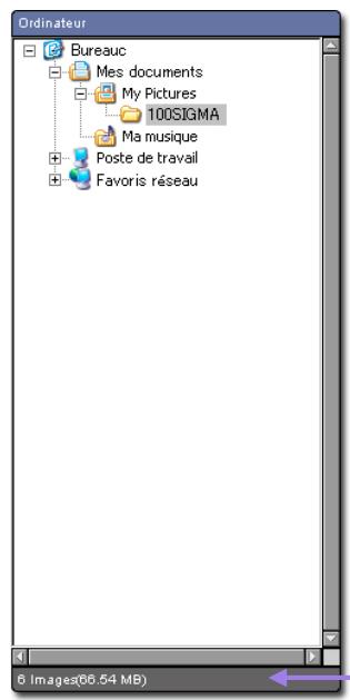 SIGMA PHOTO PRO 3.5 - L'information dans l'Explorateur de l'ordinateur - 1
