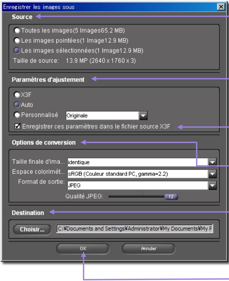 SIGMA PHOTO PRO 3.5 - Enregister les images sous... - 1