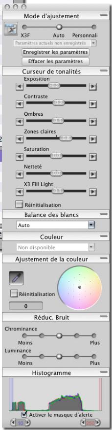 SIGMA PHOTO PRO 4 - Fenêtre d'Information - 3