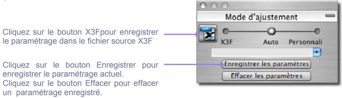 SIGMA PHOTO PRO 4 - Application d'un paramétrage à partir de la Fenêtre des commandes d'AJustement - 1