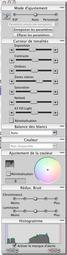 SIGMA PHOTO PRO 4.1 - Fenêtre d'Information - 2