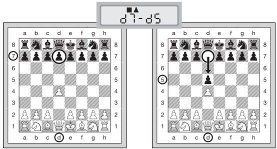 SAITEK CHESS EXPLORER - COMPUTERZUG AUSFUHREN: HIER SEHEN SIE EIN BEISPIEL - 1