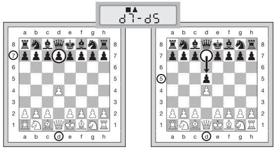 SAITEK CHESS EXPLORER - ESEGUIDRE LA MOSSA DEL COMPUTER: UN ESEMPIO - 1