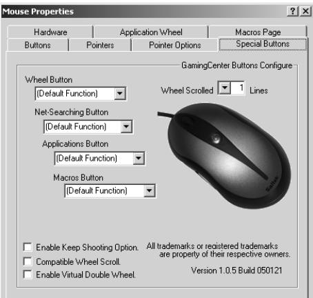 SAITEK GAMING MOUSE - Configuring your Mouse - 1