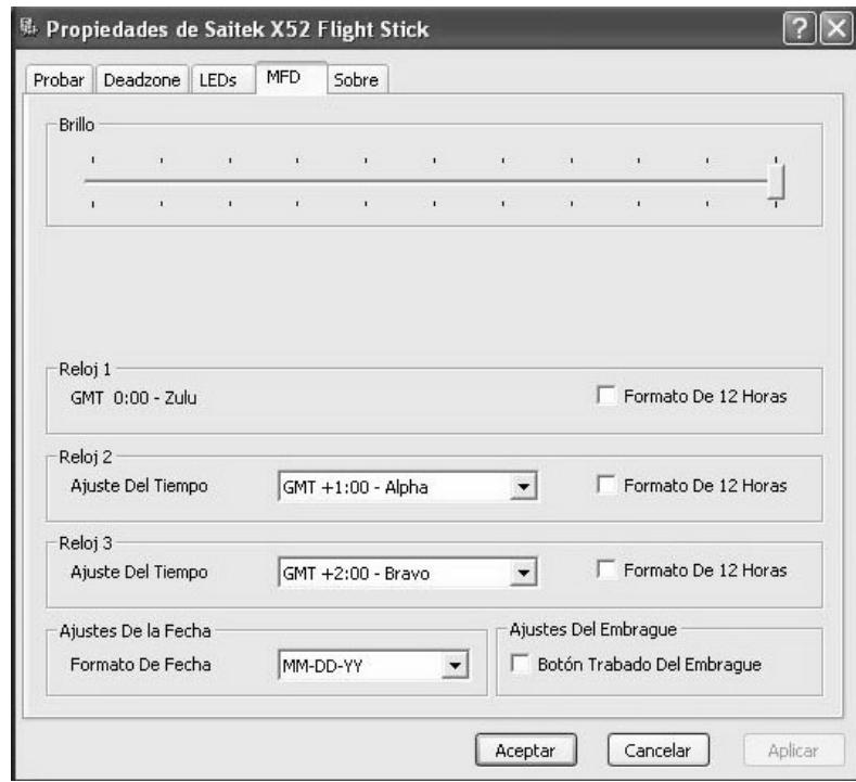 SAITEK X52 FLIGHT CONTROL SYSTEM - Para cambio los values del reloj - 1