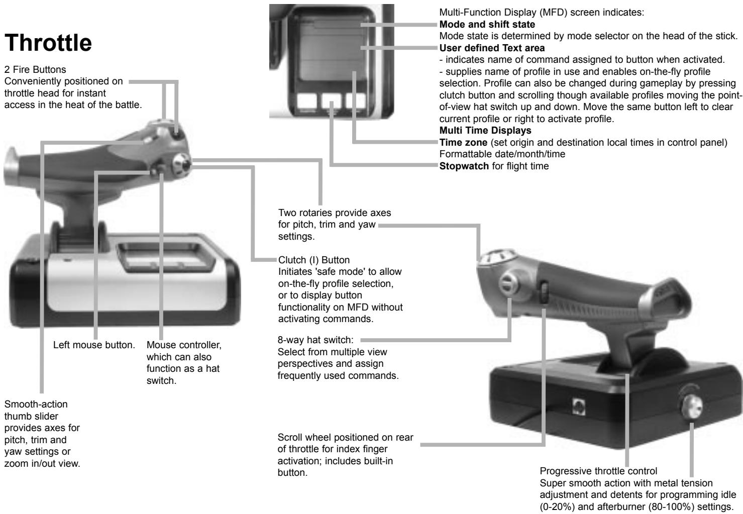 SAITEK X52 FLIGHT CONTROL SYSTEM - 6