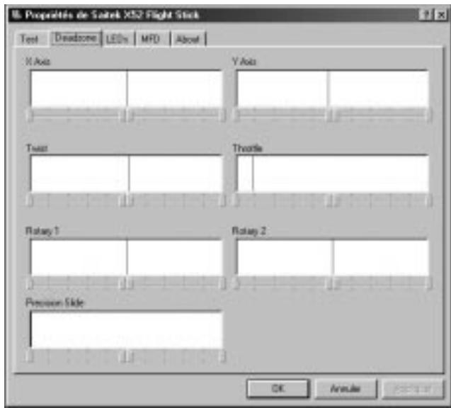 SAITEK X52 FLIGHT CONTROL SYSTEM - Gestion des zones mortes - 1