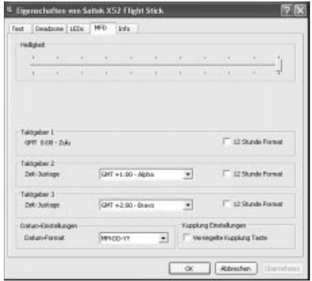 SAITEK X52 FLIGHT CONTROL SYSTEM - MFD-Einstellungen vornehmen - 1