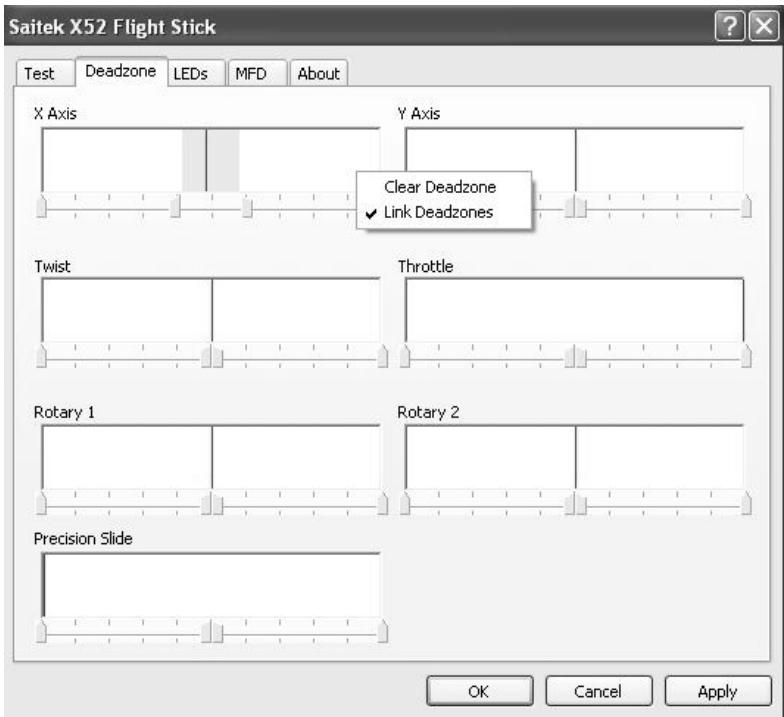 SAITEK X52 FLIGHT CONTROL SYSTEM - To maintain your deadzones - 1