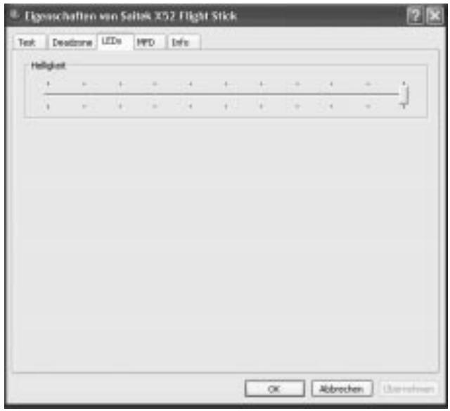 SAITEK X52 FLIGHT CONTROL SYSTEM - LED-Helligkeit einstellen - 1