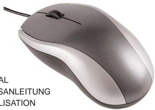SAITEK 3 BUTTON LASER MOUSE - Wired 3 Button Laser Desktop Mouse - 1