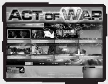 GAMES PC ACT OF WAR-DIRECT ACTION - Sélection de chapitre - 1