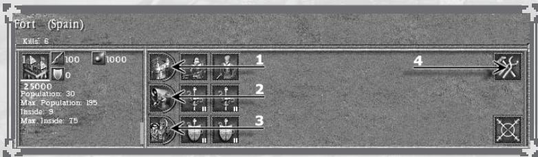 GAMES PC AMERICAN CONQUEST-FIGHT BACK - Interface des structures - 1