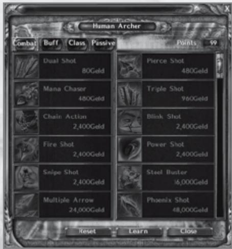GAMES PC ARCHLORD - APTITUDES ET PROGRESSION DU PERSONNAGE - 1