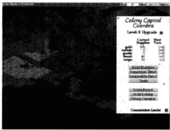 GAMES PC CONQUEST OF THE NEW WORLD - Les options du centre de la colonie - 2