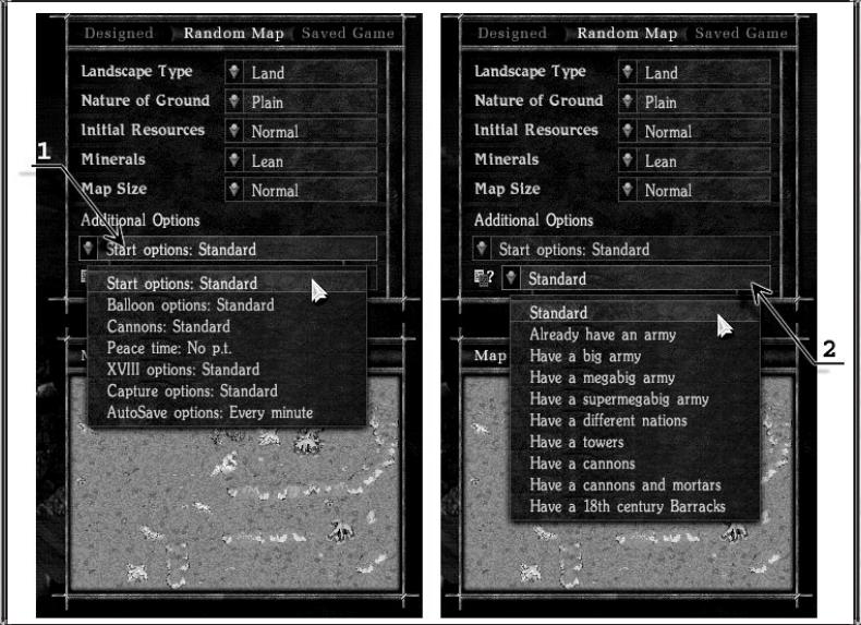 GAMES PC COSSACKS - Les options - 1