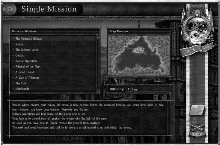 GAMES PC COSSACKS - Menu Missions - 1