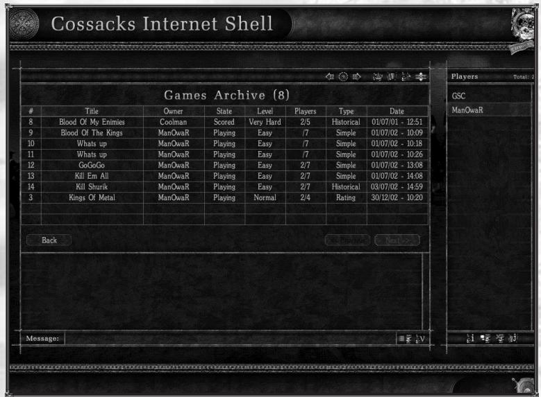 GAMES PC COSSACKS - Informations generales sur VIZOR - 1