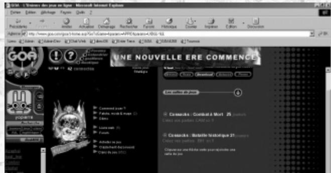 GAMES PC COSSACKS - Choix du type de partie - 1