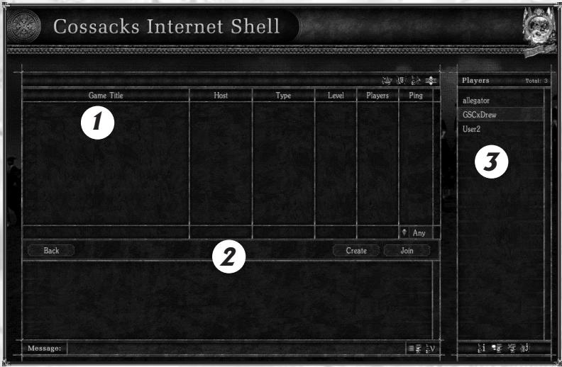 GAMES PC COSSACKS - Serveur Internet Cossacks - 1