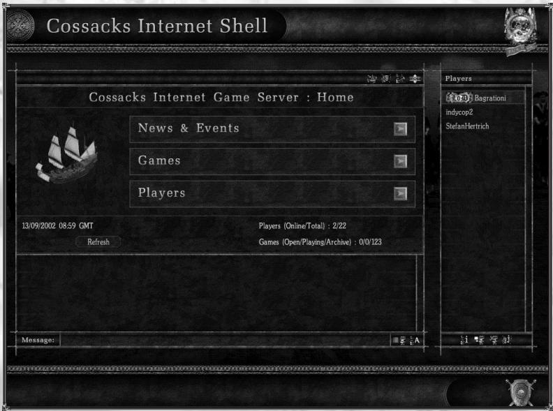 GAMES PC COSSACKS - Commencer à jour (via le serveur de GSC) - 1