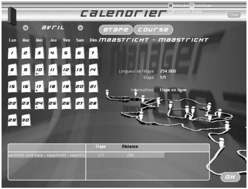 GAMES PC CYCLING MANAGER 2 - Calendrier - 1