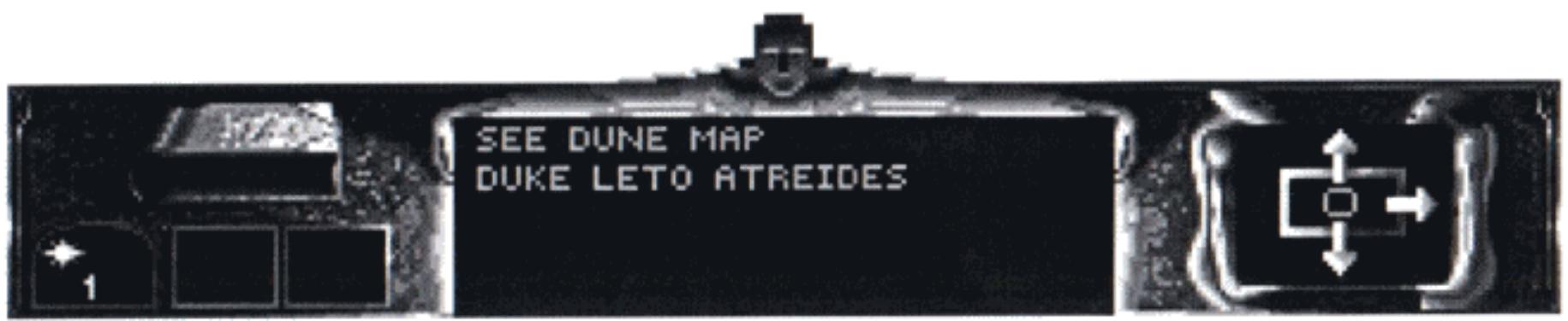 GAMES PC DUNE - TABLEAU DE COMMANDES PRINCIPAL - 1