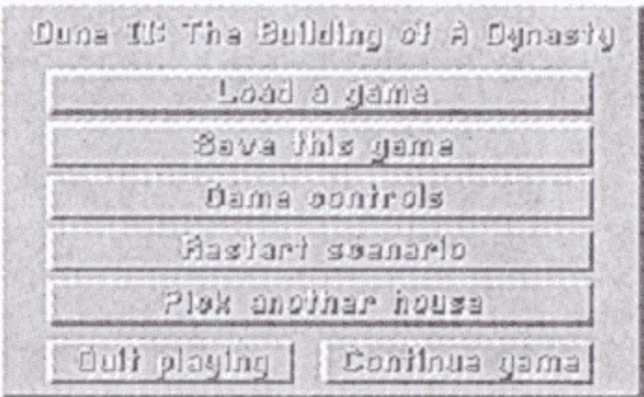 GAMES PC DUNE 2-THE BATTLE FOR ARRAKIS - MENUD'OPTIONS - 1