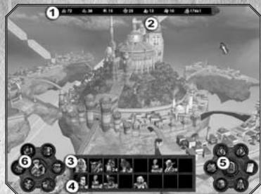 GAMES PC HEROES OF MIGHT AND MAGIC V - interface des cités - 1