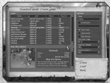 GAMES PC HEROES OF MIGHT AND MAGIC V - sLECTION des parties multijoueurs - 1