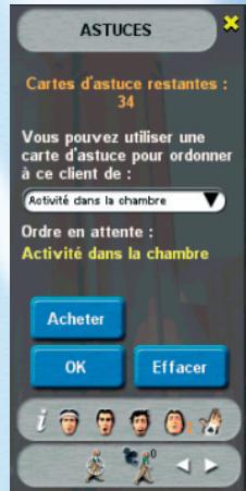 GAMES PC HOTEL GIANT - Utiliser les cartes d'astuces - 1