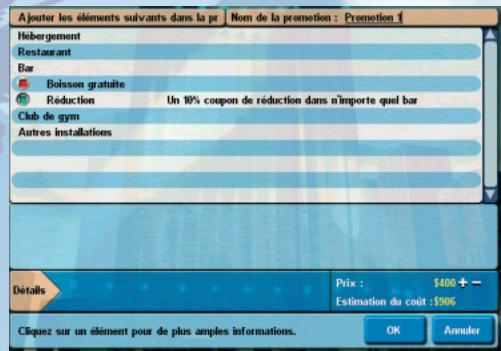 GAMES PC HOTEL GIANT - Création d'une promotion - 1