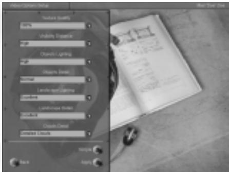 GAMES PC IL-2 STURMOVIK - Paramétres video - Configuration graphique. - 2