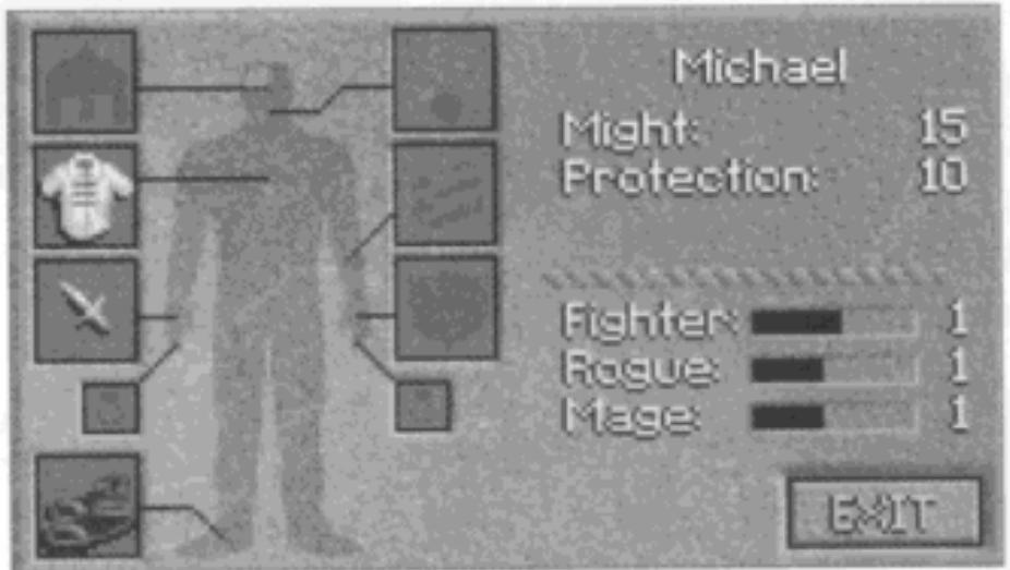 GAMES PC LANDS OF LORE-THE THRONE OF CHAOS - Ecran des personnages - 1