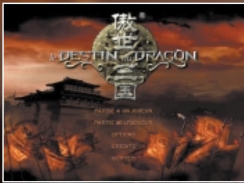 GAMES PC LE DESTIN DU DRAGON-LES TROIS ROYAUMES - MENU PRINCIPAL - 1