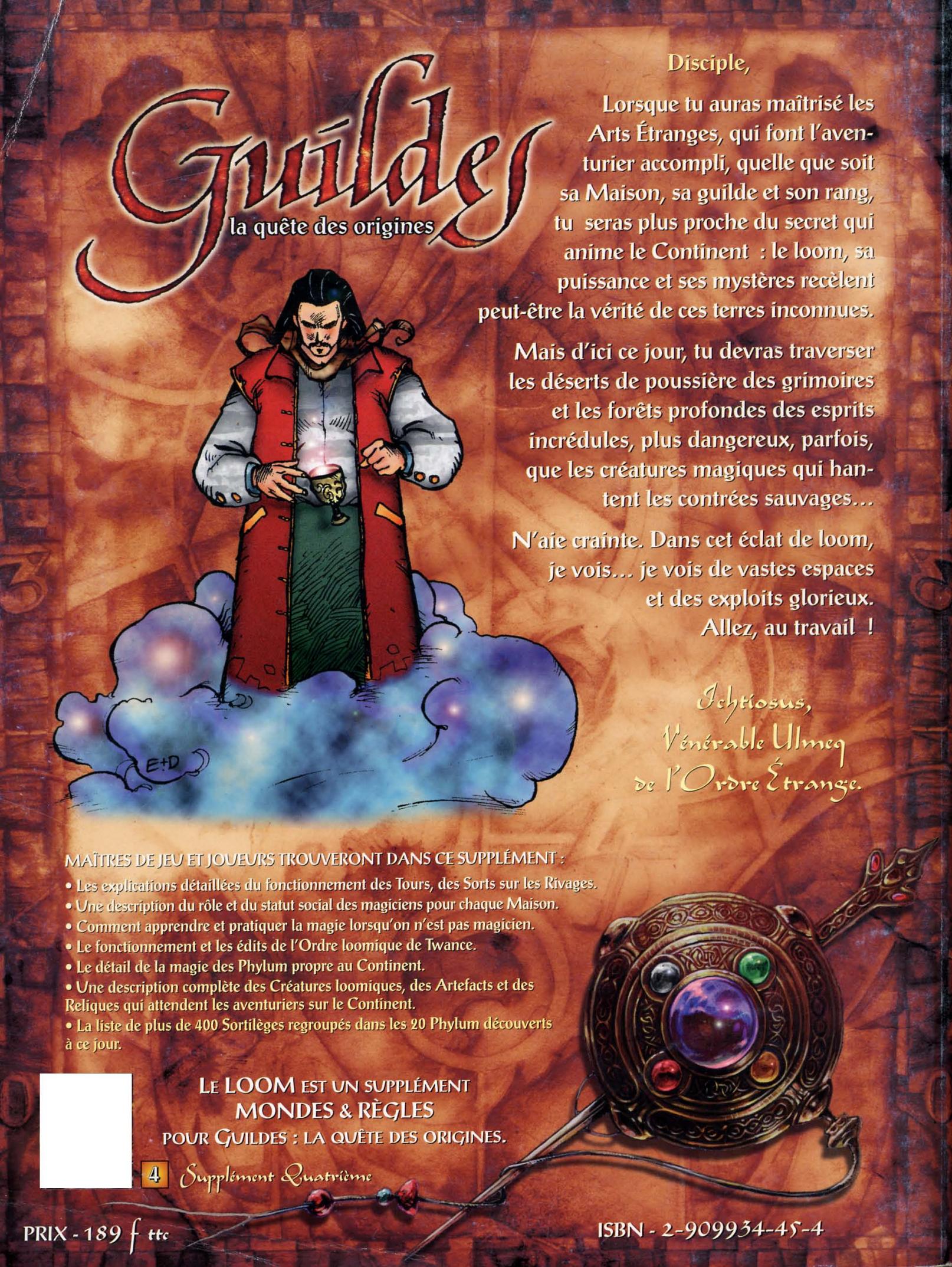 GAMES PC LE LOOM-SUPPLEMENT MONDE & REGLES - Artefacts et créatures loommiques - 1