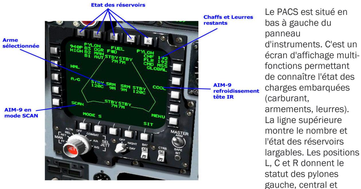 GAMES PC LOCK ON-MODERN AIR COMBAT - Panneau de contrôle des armements (PACS: programmable armament control system) - 1