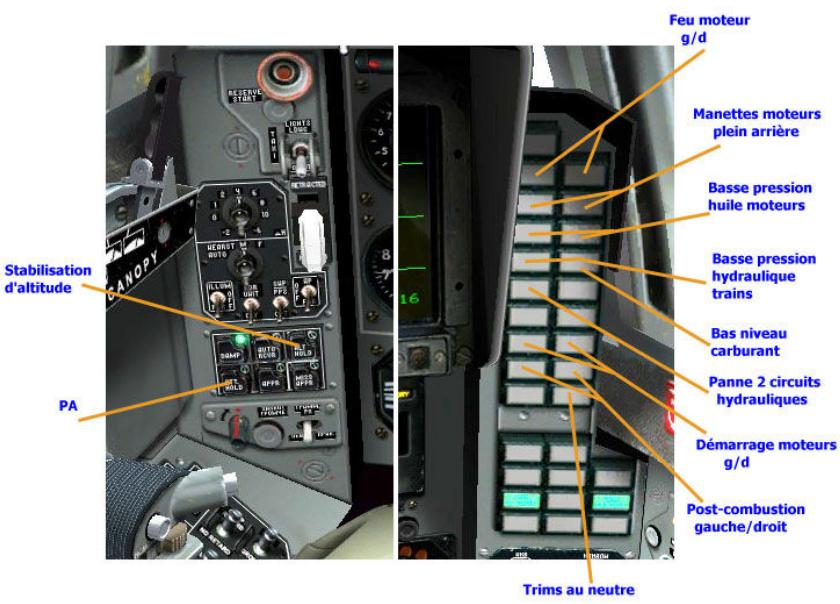 GAMES PC LOCK ON-MODERN AIR COMBAT - Panneau des alertes et pannes - 1