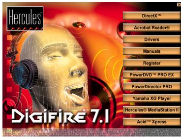 HERCULES DIGIFIRE 7.1 - 3.1.4.Installer les pilotes sous Windows XP - 1