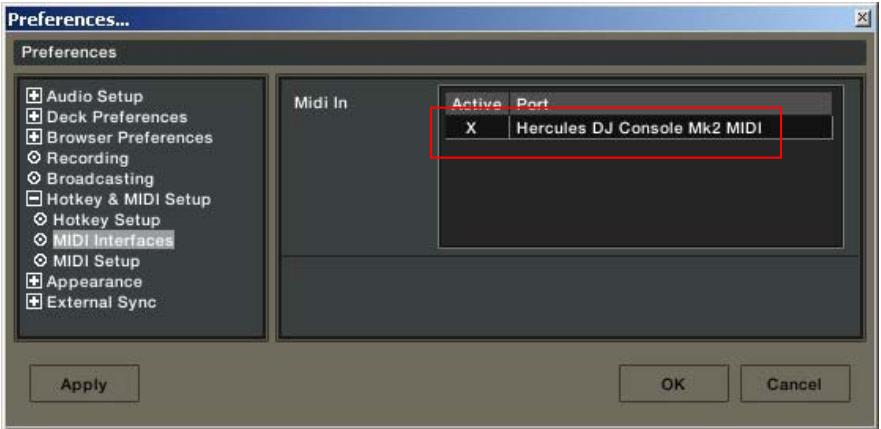 HERCULES DJ CONSOLE MK2 T3TKS - Configuration des contrôleurs MIDI dans Traktor 3 - 2