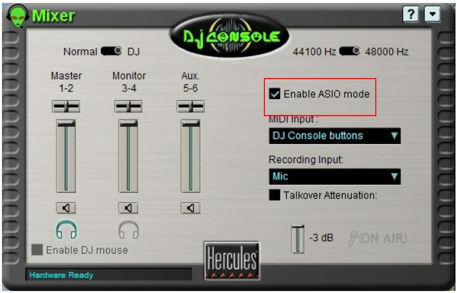 HERCULES DJ CONSOLE T3TKS - Configuration du pilote ASIO - 1