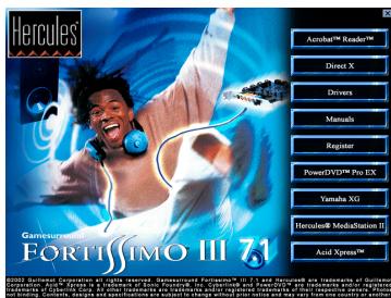 HERCULES GFIII - Installer les applications - 1