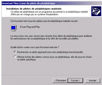 HERCULES PROPHETVIEW 720 - Installer les pilotes sous Windows 2000 - 2