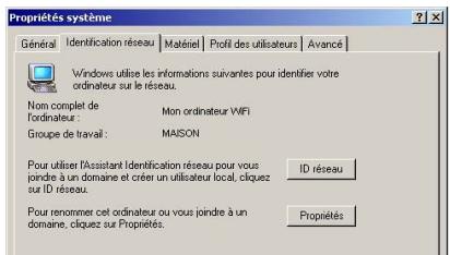 HERCULES WIRELESS G MODEM ROUTER - Windows 2000: Modifier le nom d'un groupe de travail - 1