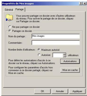HERCULES WIRELESS G MODEM ROUTER - Windows 2000 : Mettre en partage des dossiers - 1