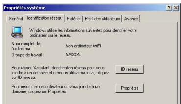 HERCULES WIRELESS G PCMCIA - Windows 2000: Modifier le nom d'un groupe de travail - 1